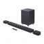 JBL 1000 Bluetooth Sound Bar and Subwoofer, 4-Pieces, 880W - Black