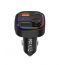 شاحن سيارة ريتسي متعدد الوظائف، 15+15 وات، 2 منفذ USB، و1 منفذ USB-C، اسود - RQ08