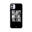 جراب ظهر بطبعة عبارة Heavy Metal لابل ايفون 11