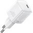 شاحن باسيوس  Cube Pro، قدرة 30 وات، منفذ USB-C،  ابيض - CCXF000302