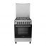 Zanussi Gas Cooker, 4 Burners, Stainless Steel - ZCG622A6XB