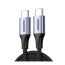 Ugreen USB-C Cable, 2 Meter, Black and Space Gray - US535