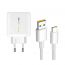 شاحن اوبو مع كابل شحن USB-A  الى USB-C، طول 1 متر، 65 وات، USB-A - ابيض