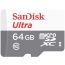 SanDisk Ultra Lite MicroSD Memory Card, 64GB, White Grey- SDSQUNR-064G-GN3MN