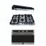 Purity Gas Built-in Hob, 90cm, 6 Burners, Stainless Steel - HPT904S, with PIATTA BL Island Hood, 90 CM, and Built-in Gas Oven with Grill, 98 Liters - OPT901GXD