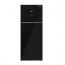 ثلاجة يونيون اير بفريزر علوي، نوفروست، 330 لتر، اسود - URN-400DLBG1A-DTHS