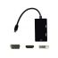 3 in 1 DisplayPort to DVI, VGA and HDMI adapter - Black