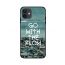 جراب ظهر زوت TPU بطبعة عبارة Go With The Flow لايفون 12