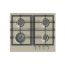 Kitchen Line Gas Built-in Hob 60CM, 4 Burners, stainless steel - IJ4VRSMSG0XS