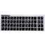 Arabic and English Letters Keyboard Sticker- Black