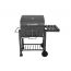 Home Large Charcoal Grill with 1 Shelf, 114.5×60×108 Cm - Black