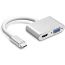 موزع USB-C إلى HDMI وVGA، لأجهزة بمنفذ C - فضي