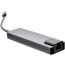 5 in 1 USB-C Aluminum Hub For Type-C Devices - Grey