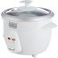 Black + Decker Rice Cooker with Attachments, 0.6 Liters, 2.5 Cups, 350W, White - RC650-B5
