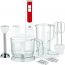 Electro Gold Hand Blender with Attchments, 1 Liter, 1200 Watt - White and Red