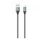 كابل شحن ونقل بيانات USB-A الى USB-C لدنيو، 65 وات، 2.4 امبير، طوله 2 متر، رمادي - LS442
