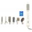 Rozia 7-in-1 Hair Styler, 450C - 550C Degrees, White - HC-8110 with Gift Bag