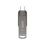 Lexar JumpDrive D400 Flash Drive, USB-C, 64GB, Silver - LJDD400064G-BNQNG