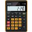 Casio Mini Digital Desktop Calculator, Orange and Black - MP-12r-W-DC 