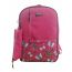 Gharibo Bags One Hand School Backpack With Pencil Case for Girls, Bow Pattern - Pink