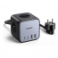Ugreen Desktop Charger, 65 Watt, 4 USB Ports and 3 Outlets, Black - CD268