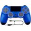 Wireless Controller for PlayStation 4, Slim, Pro - Blue
