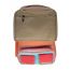 Gharibo Bags School Backpack For Girls, Stripe Pattern - Beige and Orange