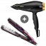 Babyliss Power Pro 2000 Hair Dryer, 2000 Watt - 6704E with Babyliss iPro 230 Steam Wet & Dry Hair Straightener- ST395