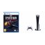 Sony PlayStation 5, 1 Wireless Controller, White - CFI-1016A01 MEE, with Marvel Spider-man Miles Morales for PlayStation5