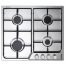 Elba Gas Built-in Hob, 580mm, 4 Burners, Stainless steel - ENF60-444 XD
