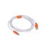 USB-A to USB-B Printer Cable, 1.5 Meters - White and Orange