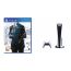 Sony PlayStation 5, 1 Wireless Controller, White - CFI-1016A01 MEE, with Fahrenheit 15th Anniversary Edition for PlayStation 4
