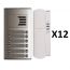 Auta Outdoor Intercom, 12 Lines, Silver and White - 749712