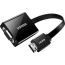 Ugreen 3 In 1 VGA, Micro USB and Audio to HDMI Converter, Black - MM103-40248