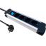 Pluguard Power Strip, 4 Outlets, 4 Watt, White and Gray - 5042