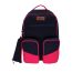Gharibo Bags School Backpack With Pencil Case for Girls, Colored Pattern - Navy and Pink