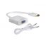 كابل محول فيديو وصوت HDMI ذكر الى VGA انثى - ابيض