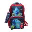 Gharibo Bags School Backpack With Lunch Bag and Pencil Case for Kids, Monster Inc Pattern - Red and Black