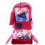 Gharibo Bags School Backpack With Lunch Bag and Pencil Case for Girls, Frozen Pattern - Pink