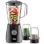 Black + Decker Blender with 2 Mills, 1.5 Liters, 400 Watts, Black - BX440-B5