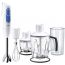 Braun MultiQuick 3 Hand Blender with attachments, 700 Watt, White/Blue - MQ3045 Aperitive