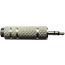 6.5mm to 3.5mm Convertor Audio Jack Adapter- Silver