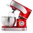Black Stone Stand Mixer with Attachments, 7.5 Liters, 1700W, Red and Silver - BS611