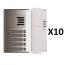 Auta Outdoor Intercom, 10 Lines, Silver and White - 749710