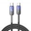 Joyroom Crystal Clear Series Charging Cable USB-C, 60 Watt, 1.2 Meters, Black -  S-A42