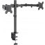 Dual Arm Holder for 27 Inch Monitors - Black