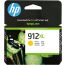 HP 912XLY Ink Cartridge, 300 pages, Yellow - 3YL83AE