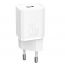 شاحن باسيوس  سريع Super Si، قدرة 20 وات، منفذ USB-C، ابيض - ‎CCSUP-B02