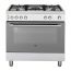 Beko Freestanding Gas Cooker, 5 Burners, Stainless Steel, 90 cm - GG 15121 FDX PR
