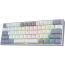 Redragon K617 Fizz 60% Wired RGB Gaming Keyboard, 61 Keys Compact Mechanical Keyboard w/White and Grey Color Keycaps, Linear Red Switch, Pro Driver/Software Supported